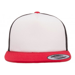 Кепка FlexFit 6005FW NO FOAM Trucker Red/White/Black